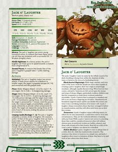 20 5e plant creatures ideas | dnd 5e homebrew, dungeons and dragons ...