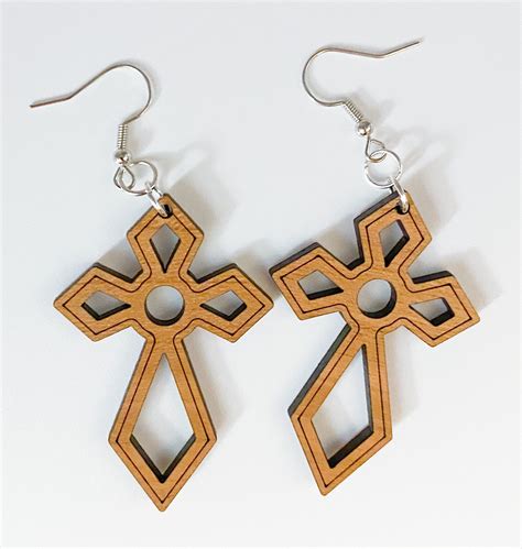 Cross Earrings Etsy