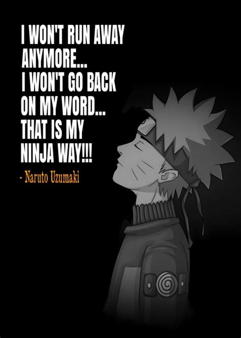 Naruto Quotes Posters And Prints By Herry Gunawan Printler