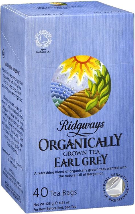 Ridgways Organic Teas Earl Grey Tea 40 Count Amazonca Grocery And Gourmet Food