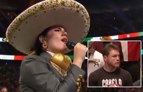 Video Nieta de Fernández se equivoca en himno en pelea de El Canelo