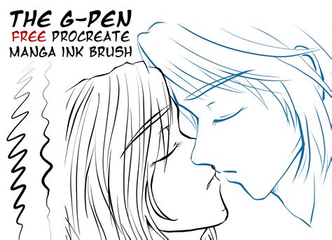 Manga Ink Procreate Brush GraphicsBunker