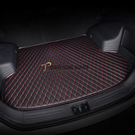 Black and Red Boot/Trunk Mat – Prime Car Mats – Custom made car floor mats