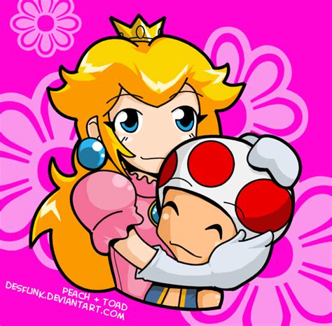 Peach N Toad By Desfunk On Deviantart