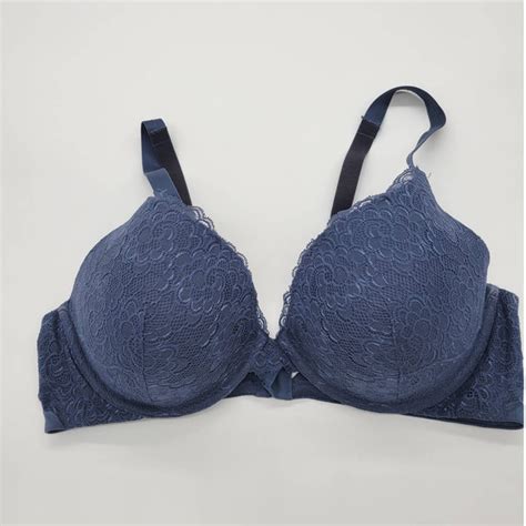 Ambrielle Intimates And Sleepwear Ambrielle Navy Blue Lace Full