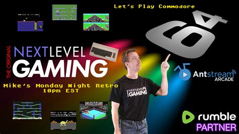 Nlg S Monday Night Retro Commodore 64 Goodness W Antstream Arcade