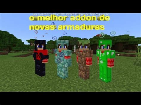 O Melhor Addon Mod De Armaduras Para Minecraft Pe Youtube