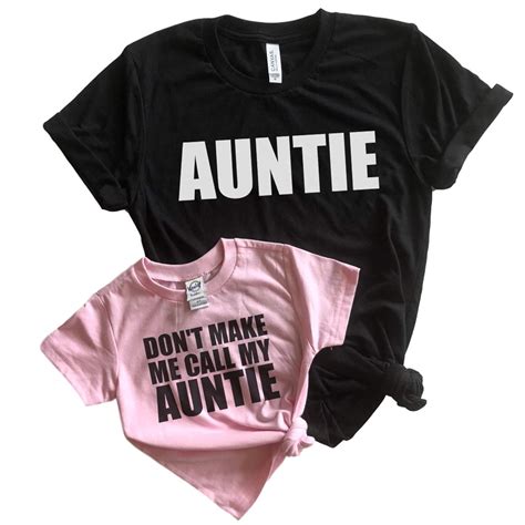 Aunt And Niece Matching Shirts Best Aunt Ever Handmade