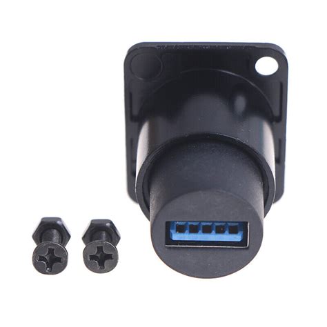 D Type Metal Usb Socket Double Pass Connector Usb 30 Connector Panel