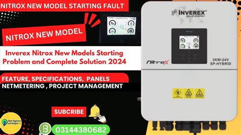 Inverex Nitrox New Model Starting Problem And Complete Solution Step By