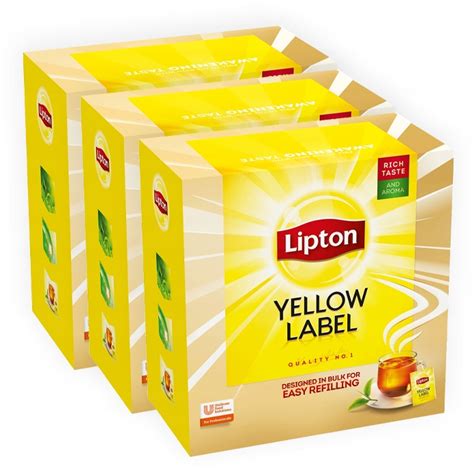 Herbata Czarna W Torebkach Lipton Ekspresowa Yellow Label 100szt X3