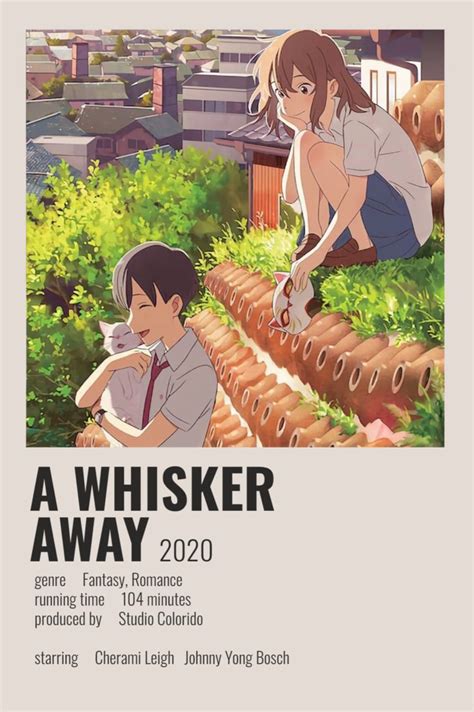 A Whisker Away Minimalist Poster Anime Anime Films Minimalist Poster