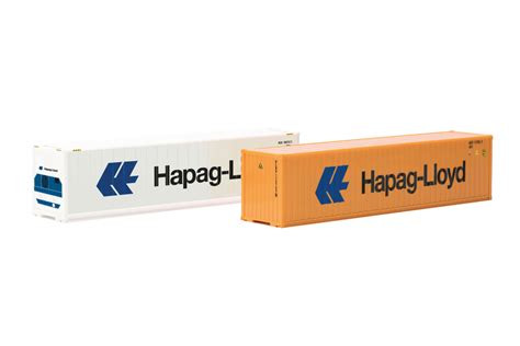 DS Automodelle Modellbauvertrieb Herpa Container Set 2x40 Ft Hapag