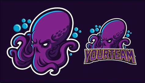 Premium Vector | Kraken mascot logo design