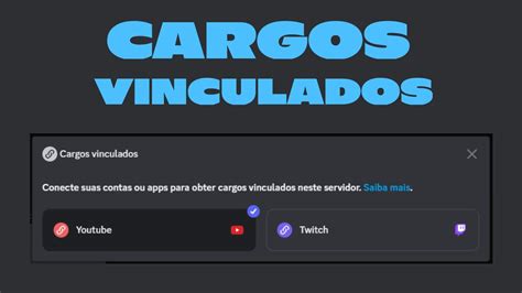 Como Criar Cargos Vinculados Discord Youtube