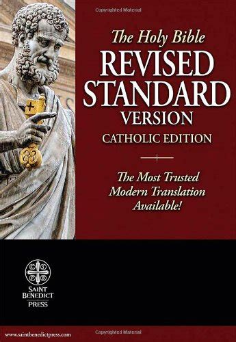 Amazon The Holy Bible Revised Standard Version Catholic Edition Burnished Black Premium