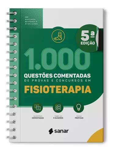 Livro 1 000 Questões Comentadas De Provas E Concursos Em Fisioterapia