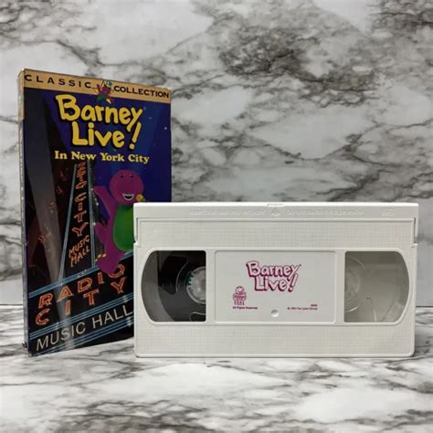 Barney Live In New York City Vhs Video Tape Sing Along Songs Classic