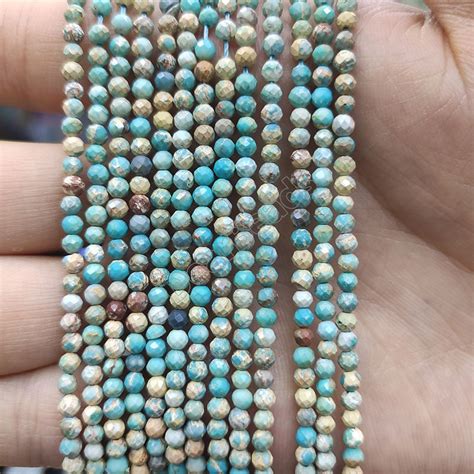 Faceted Sea Sediment Beads For Diy Jewelry Making Dearbeads