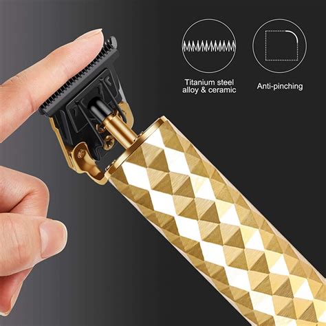 hair clippers haircut cutter luxury gold men edge grandado