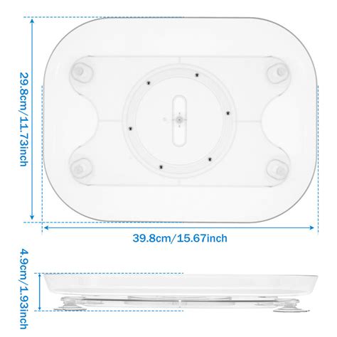 Lazy Susan Turntable Organizer For Refrigerator 360 Degree Rotating