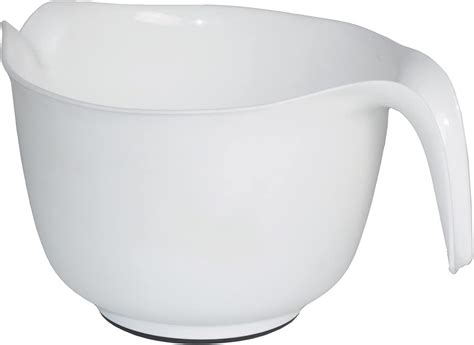 GLAD Mixing Bowl With Handle 3 Quart Heavy Duty Plastic With Pour