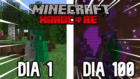 Sobrevivi 100 Dias No Minecraft Hardcore 118 Youtube