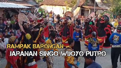 Tari Rampak Barongan Jaranan Singo Wijoyo Putro Live Nyadran