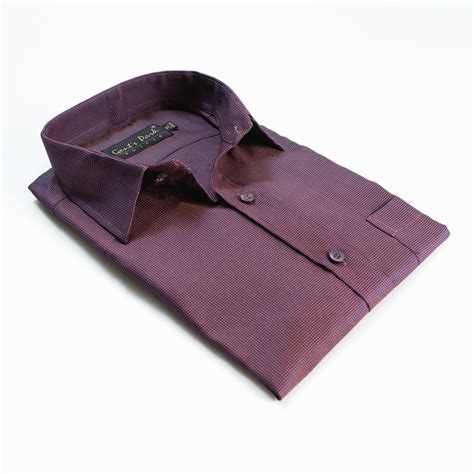 Rustic Maroon Formal Shirt – Gentspark