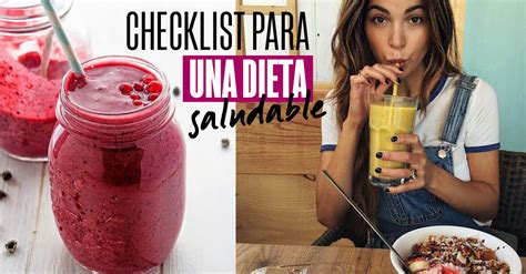 dieta saludable este es el checklist  necesitas leer cyzone blog