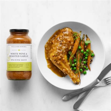 Williams Sonoma Braising Sauce French White Wine Roasted Garlic