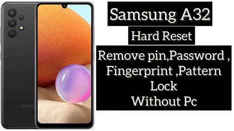 Samsung Galaxy A How To Hard Reset Removing Pin Password