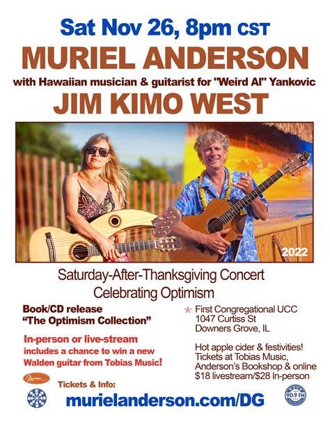 Saturday-After-Thanksgiving Concert! - Muriel Anderson