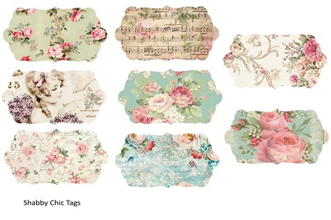 Printable Shabby Chic Grunge Journaling Kit Free Ephemera In 2020