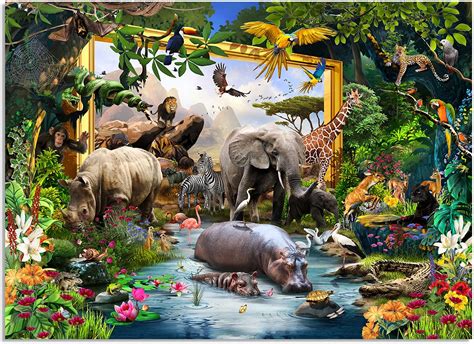 JoyMountain Peak African Safari 1000 Piece Puzzle for Adults – Jigsaw ...