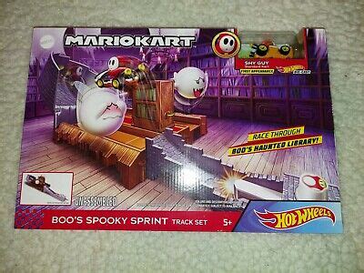 Hot Wheels Mario Kart Boo S Spooky Sprint Track Set First Appearance Shy Guy EBay