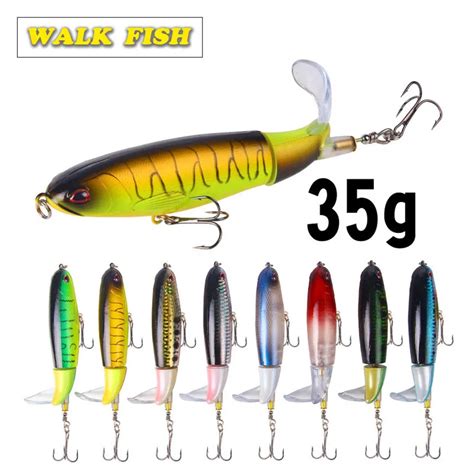 Walk Fish señuelo de pesca Popper Topwater cebo Artificial duro Popper