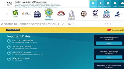 CAT 2023 Admit Card Live IIM CAT Admit Card Released At Iimcat Ac In