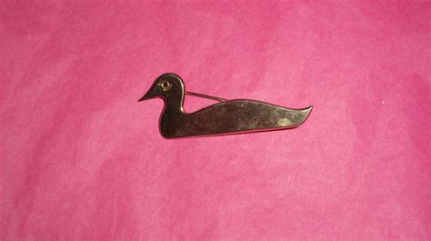 Haber Duck Pin Vintage Designer Signed Gold Tone | Vintage designs ...