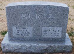 Abraham K Kurtz M Morial Find A Grave