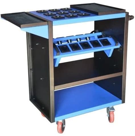 Polish Finished Mild Steel Cnc Tool Trolley For Industrial Use At Best