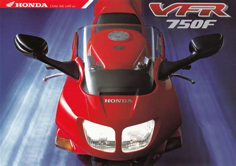 Prospekt HONDA VFR 750 F Prospekt Brochure 6 Seiten Aus 11 1993