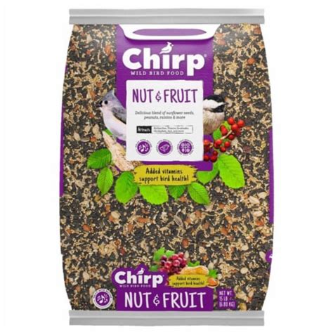 Chirp 9087760 15 Lbs Wild Bird Fruits Nuts Wild Bird Food 1 Kroger