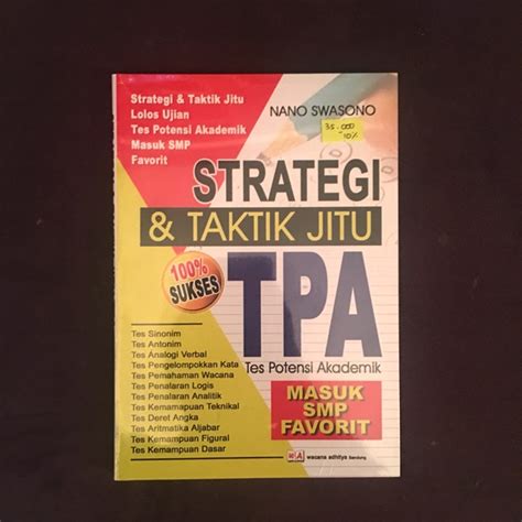 Jual Buku Tes Potensi Akademik Tpa Untuk Masuk Smp Favorit Shopee Indonesia