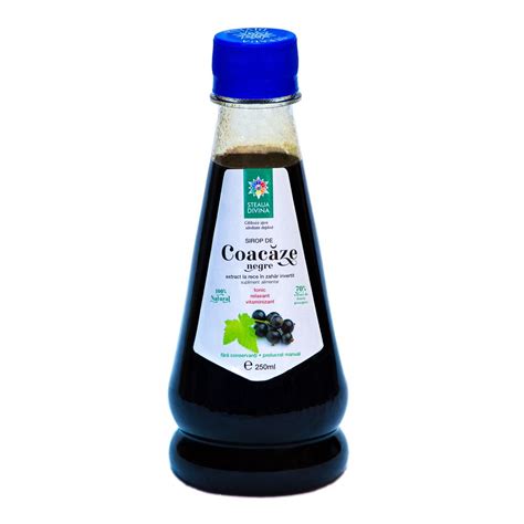 Sirop Natural Cu Coacaze Negre Si Stevie 250ml Steaua Divina Dr Max