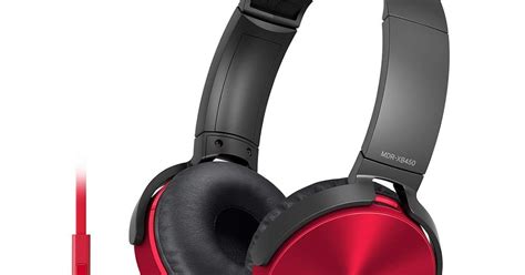 Ameradeals Sony Extra Bass Mdr Xb Ap Headphones Red At Rs