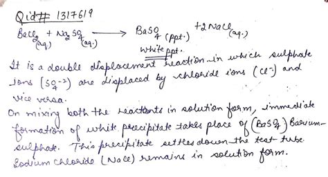 What Happens When You Mix Barium Chloride And Sodium Sulfate Mixerxf