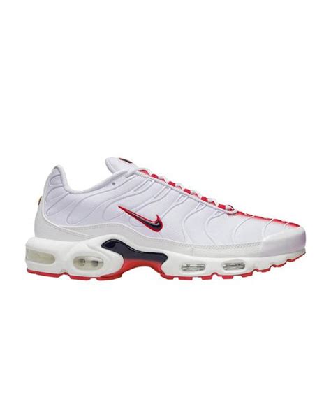 Nike Air Max Plus 'white University Red' in Gray for Men | Lyst