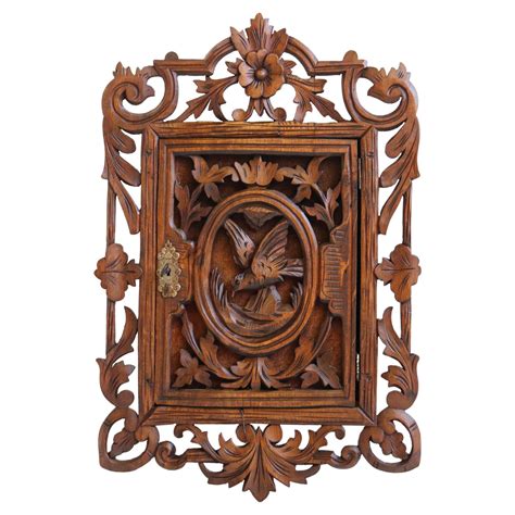 A 19th Century Black Forest Wall Shelf In Carved Linden Wood At 1stDibs