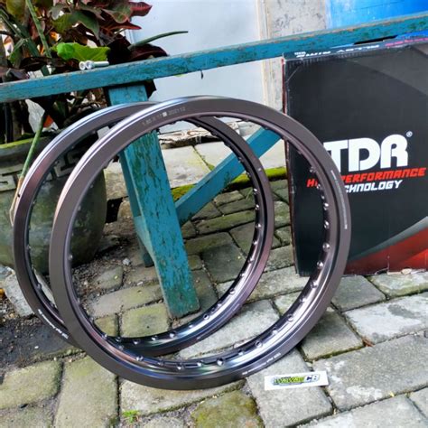 Jual Velg TDR Titanium Grey Hitam Gold 160 185 17 Shopee Indonesia